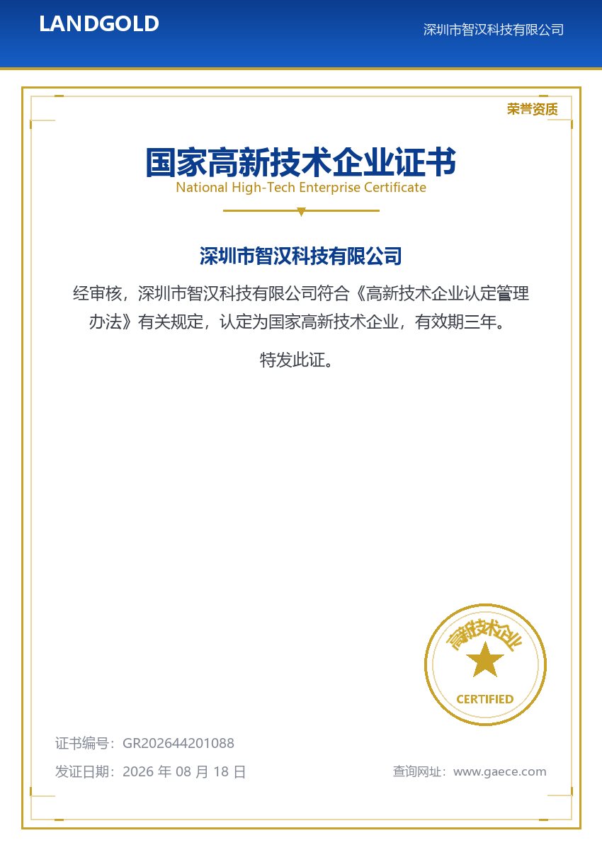 国家高新技术企业证书